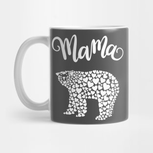 Mama Bear Mom Love Mother Mum Mommy Hearts Mug